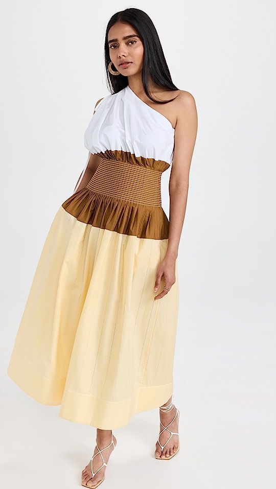 Colorblock One Shoulder Dress | Shopbop