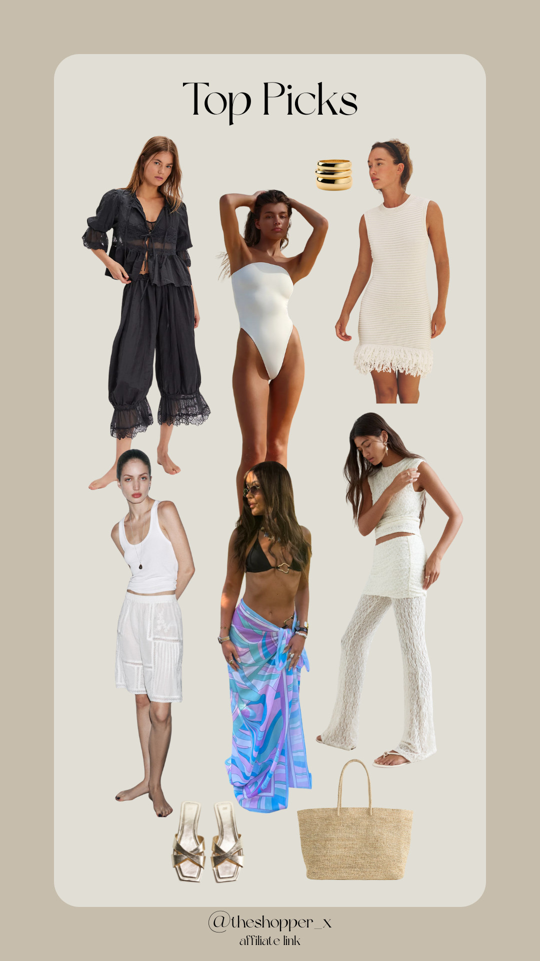 Zara, Free People, H&M, COS, Sarong, Print Sarong, Raffia Bag, Flat Sandals, Metallic Sandals, Bermuda Shorts, Co-ord, Mini Dress, Knit Dress, Crochet Dress, Swimsuit, Trousers, Lace Trousers, Draped Lace Jersey Top, Bloomer Pants 

 #LTKuk #LTKsummer #LTKautumn