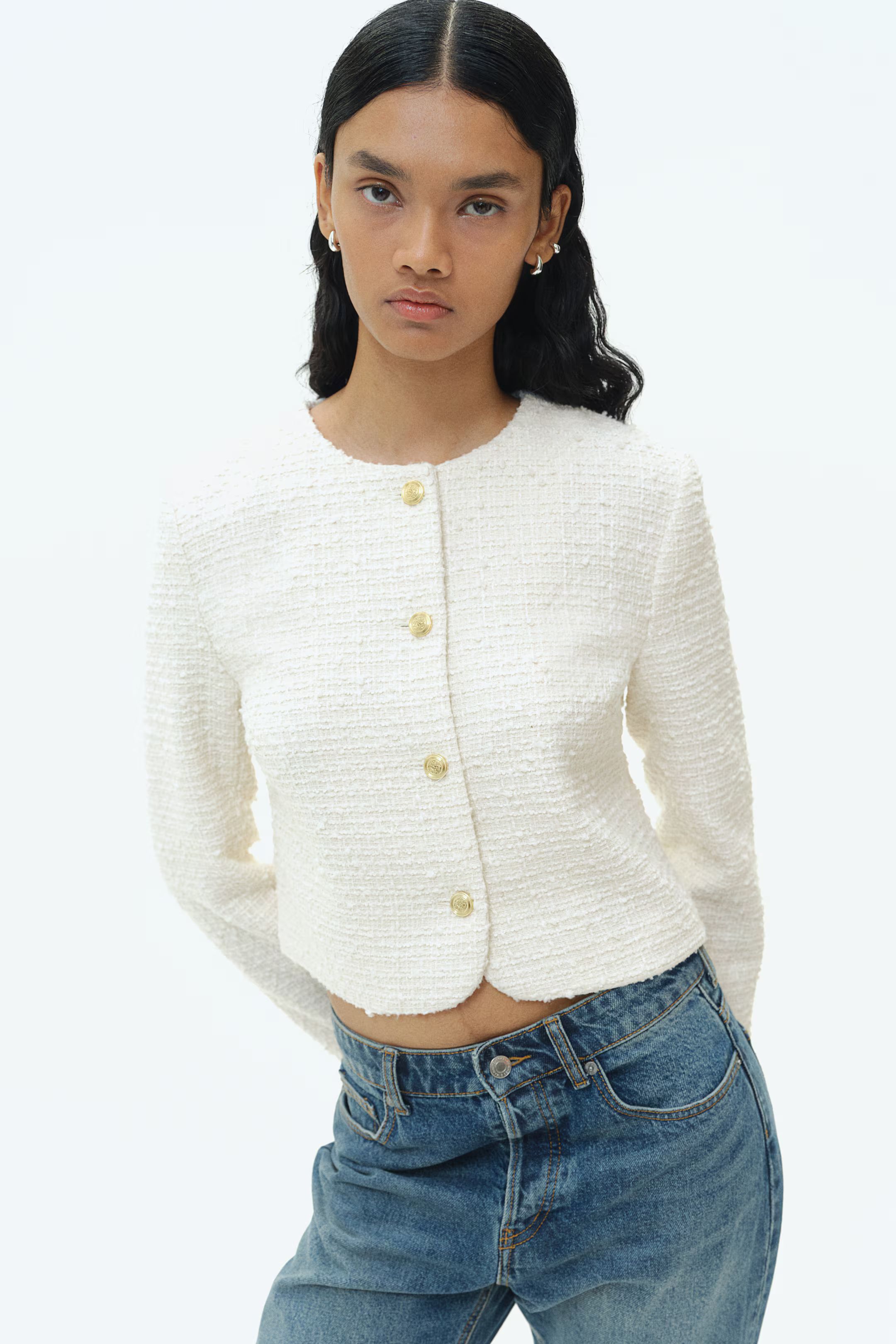 Short Bouclé Jacket | H&M (US + CA)