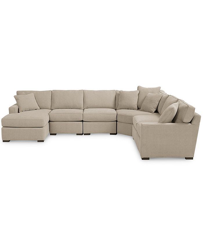Radley Fabric 6-Piece Chaise Sectional Sofa, Created for Macy's | Macys (US)