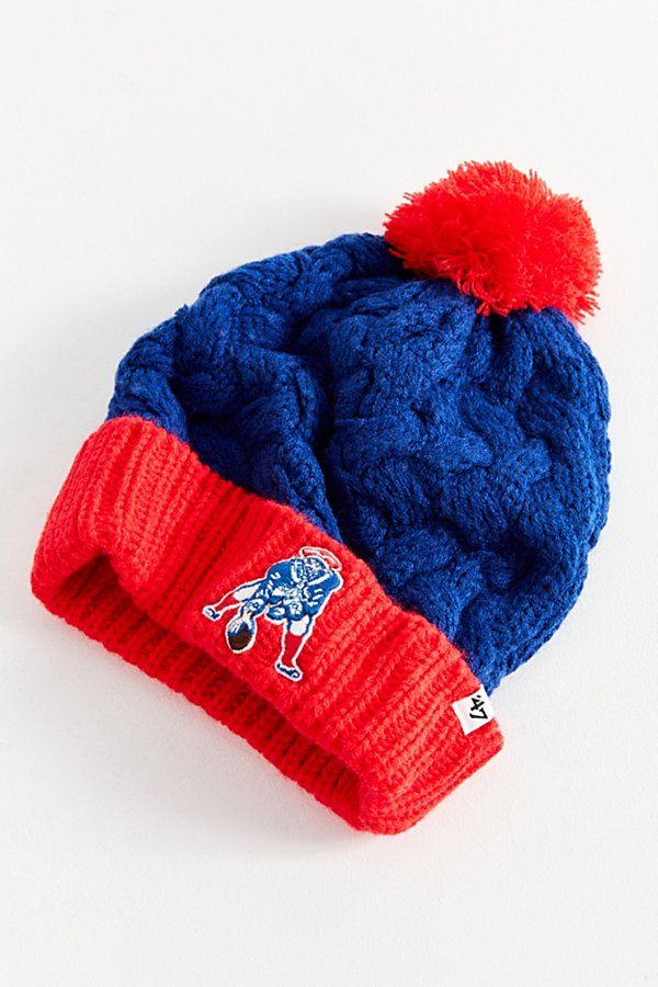 â€™47 Brand New England Patriots Matterhorn Knit Beanie - Blue One Size at Urban Outfitters | Urban Outfitters US