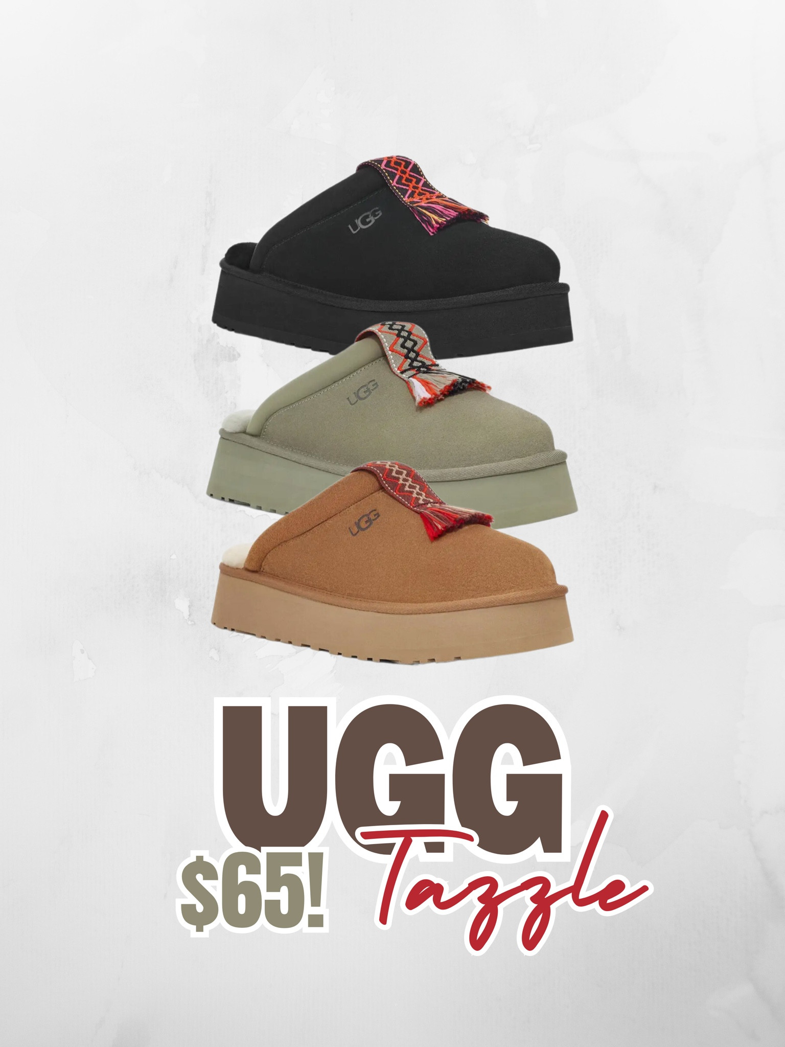 Ugg tazzle slippers 50% off! Only $65!

#LTKShoeCrush #LTKSaleAlert #LTKFindsUnder100