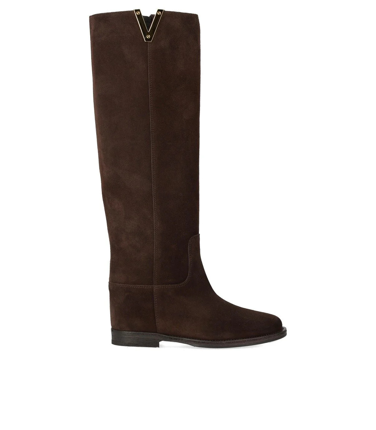 Via Roma 15 Velour Dark Brown Boot | Balardi