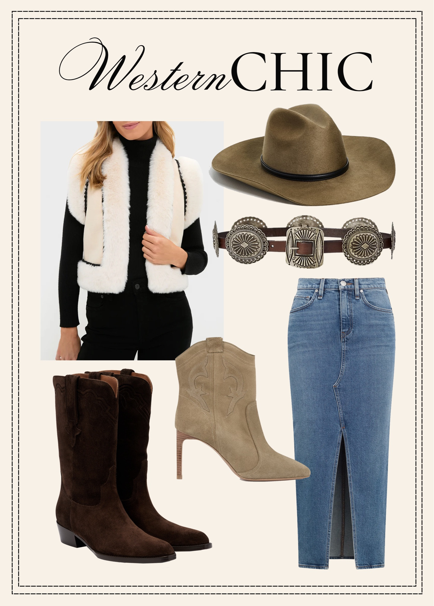 Western chic style for winter, winter outfit. 

#LTKHoliday #LTKootd #LTKSeasonal