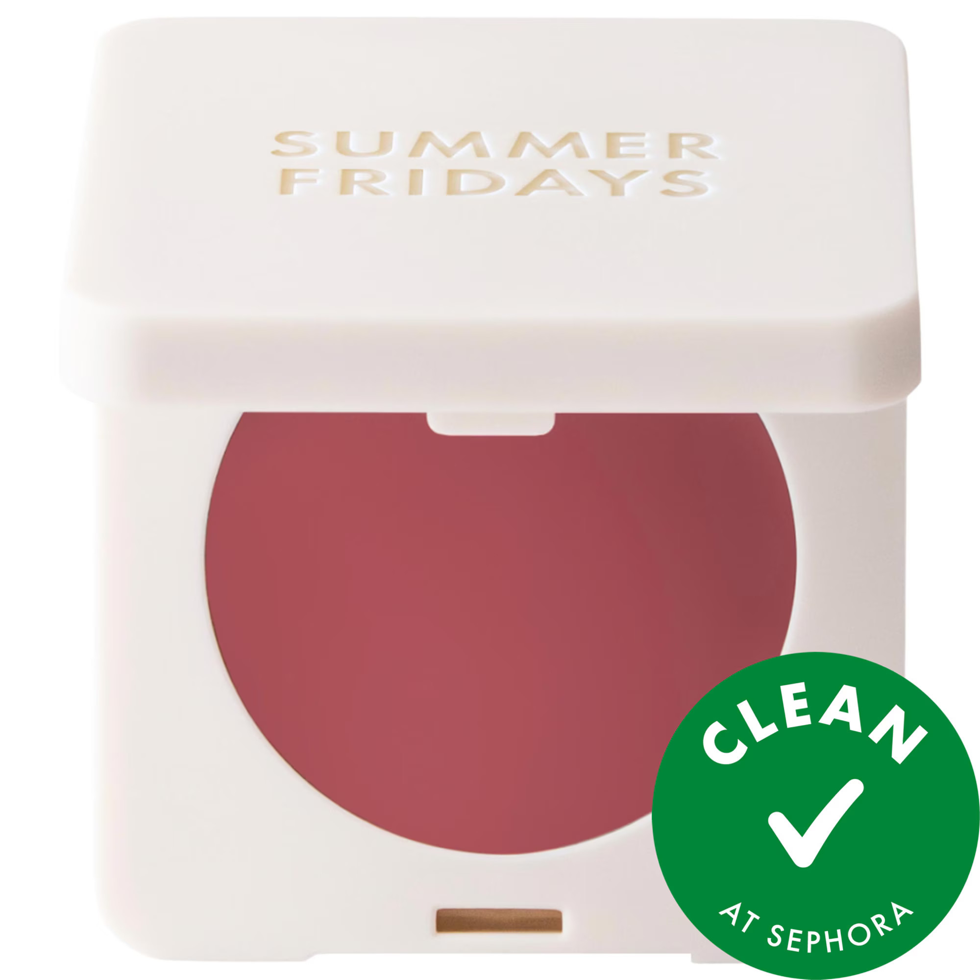 Summer Fridays Blush Butter Balm Hydrating Cream Blush with Peptides Dusty Rose - cool dusty rose 0.08oz/2.4g | Sephora (US)