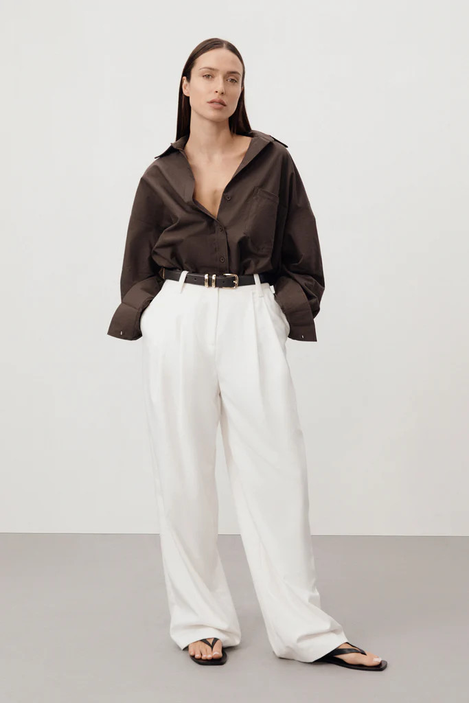 EDEN WHITE TAILORED PANT | DISSH