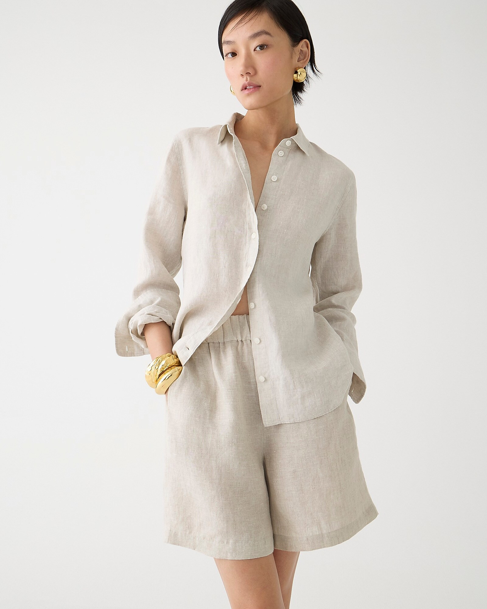 Wren slim shirt in Baird McNutt Irish linen | J. Crew US