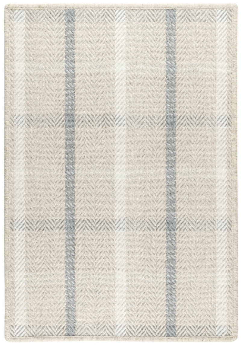 Jackson Beige/Slate Woven Wool Custom Rug | Annie Selke