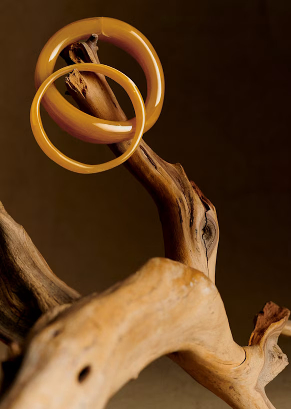 François Bracelet Set - Caramel - Resin - Sézane | Sezane Paris - US