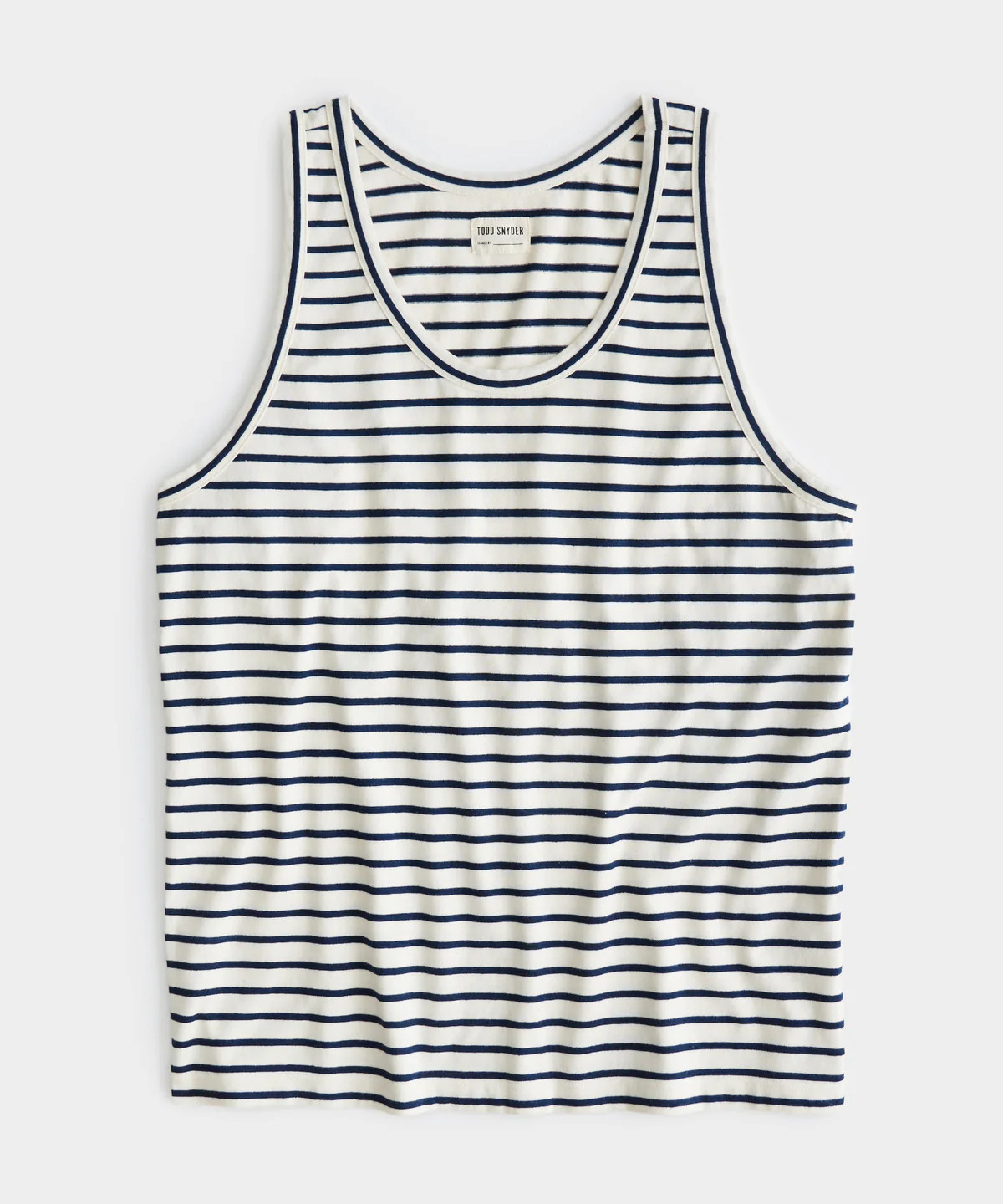Japanese Nautical Stripe Tank Top In White | Todd Snyder