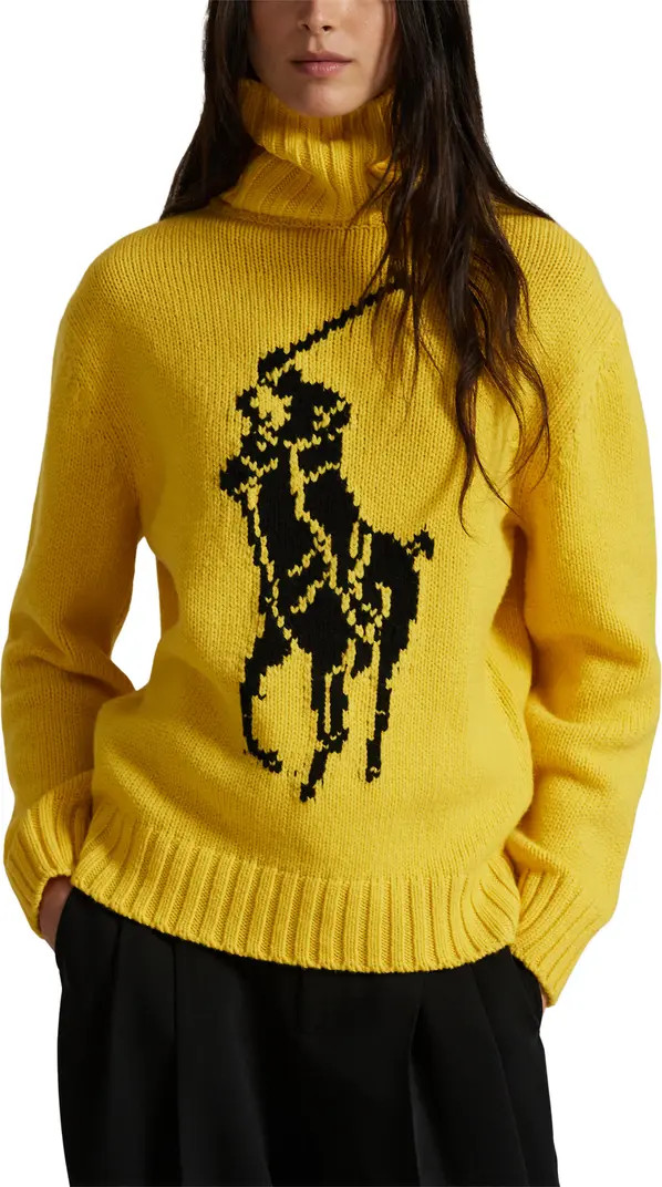 Polo Ralph Lauren Big Pony Turtleneck Wool Sweater | Nordstrom | Nordstrom