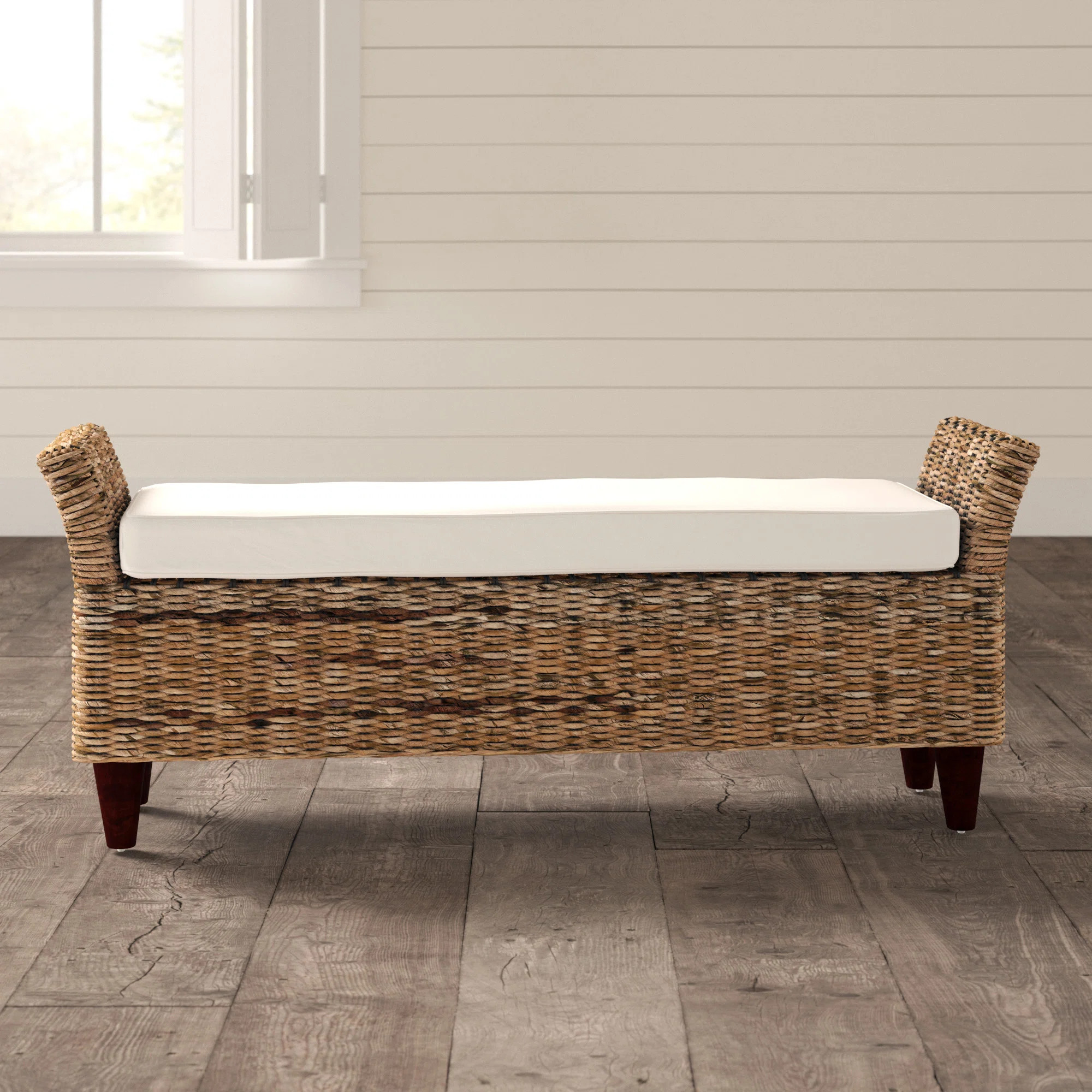 Damascus Wicker Bench | Wayfair North America