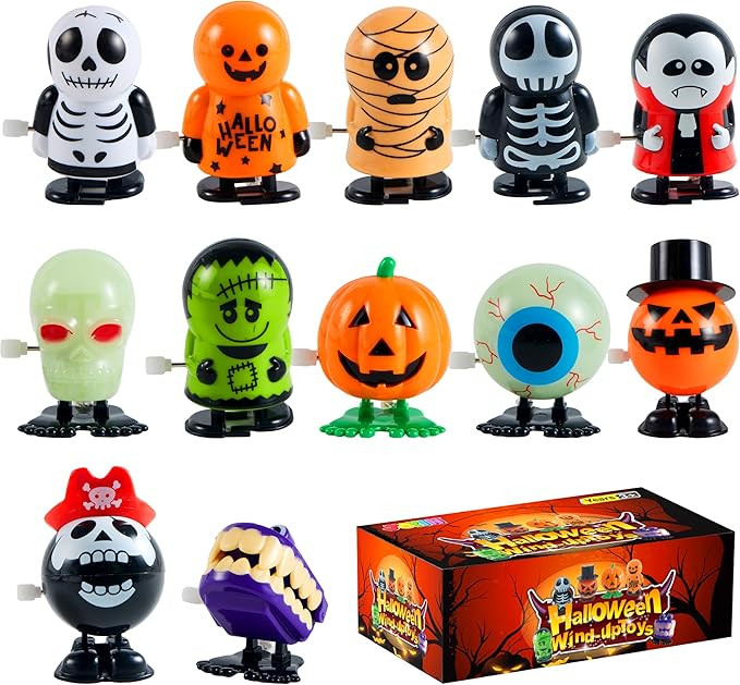 JOYIN 12 PCS Halloween Wind Up Toys for Kids Gifts, Wind Up Toys Bulk for Halloween Party Favors ... | Amazon (US)