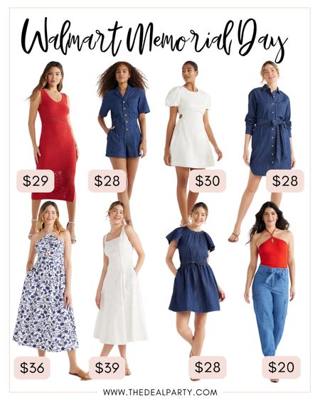 Walmart Memorial Day Outfits | Walmart Memorial Day Fashion 

#LTKfindsunder100 #LTKfindsunder50 #LTKSeasonal