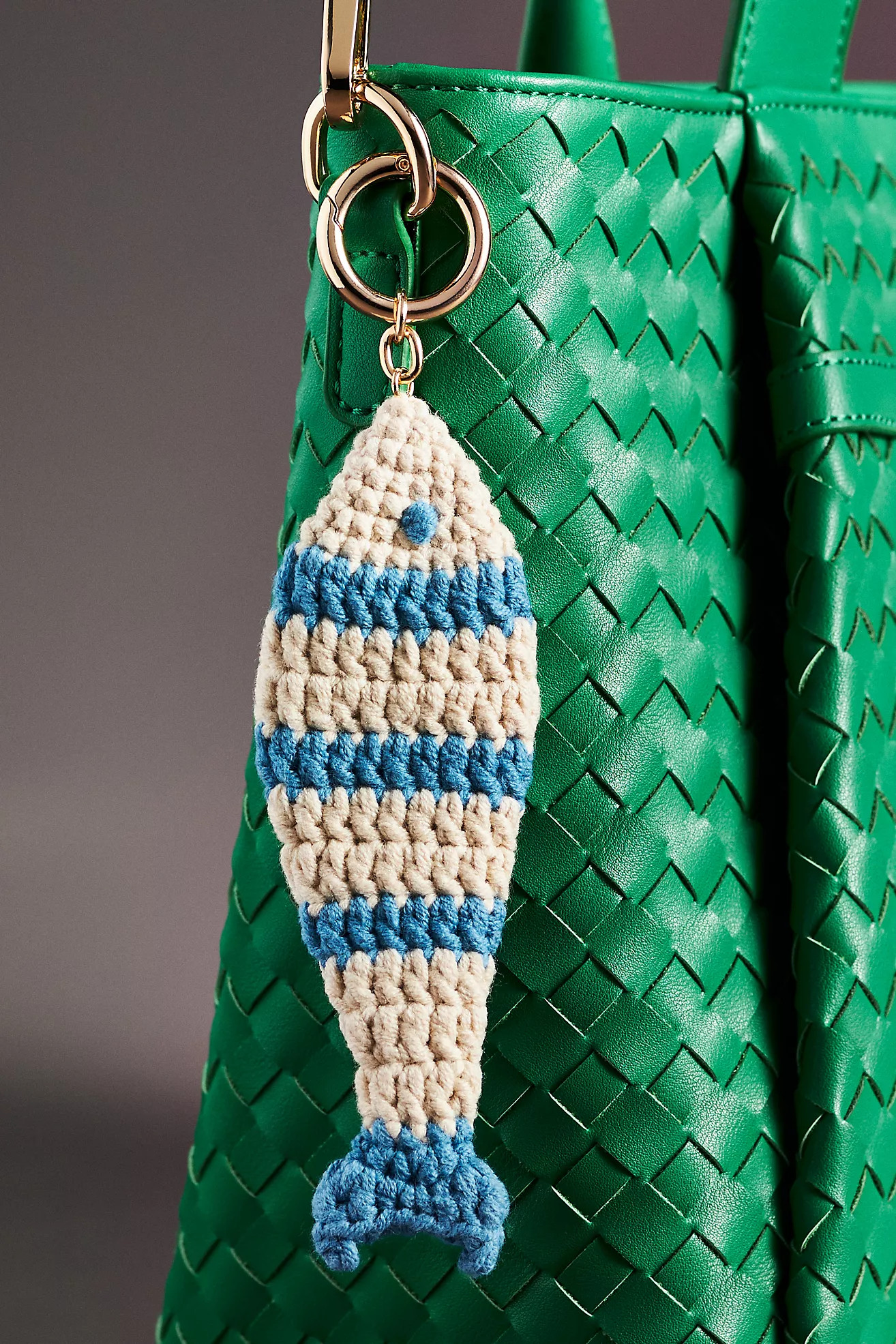 Large Crochet Fish Bag Charm | Anthropologie (US)