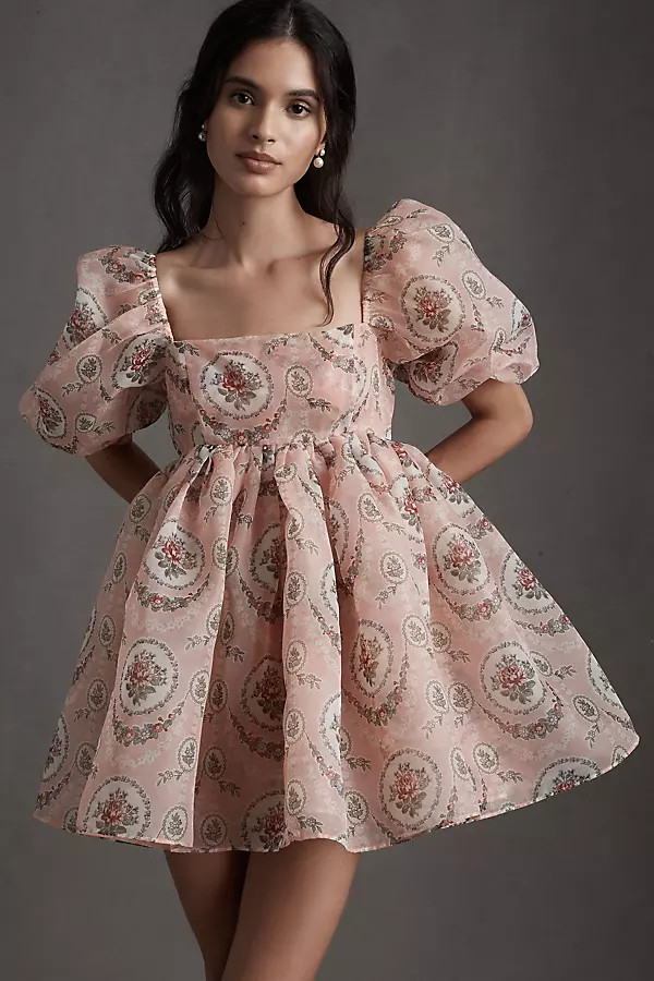 Selkie Rapunzel Puff Dress By Selkie in Pink Size XL | Anthropologie (US)
