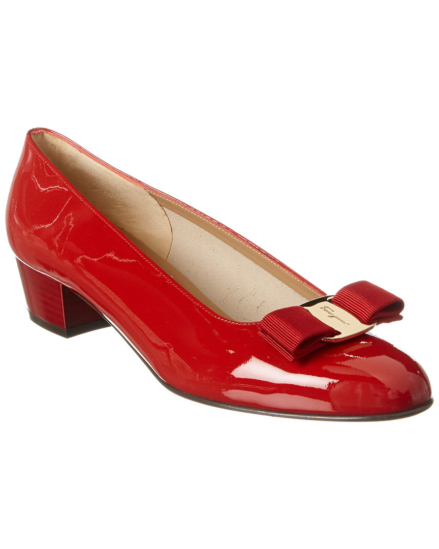 Salvatore Ferragamo Vara Patent Pump | Gilt