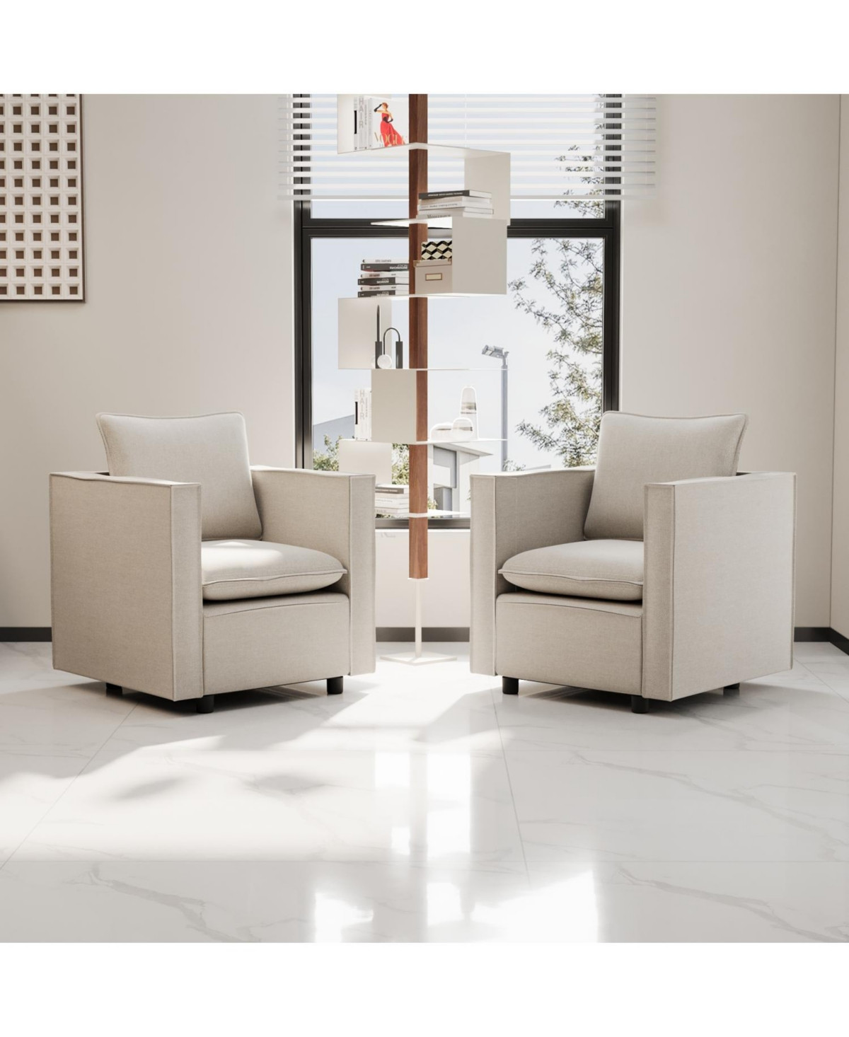 Streamdale Beige Armchairs Comfort and Style for Bedrooms, Corners, and Reading Rooms - Beige | Macy's