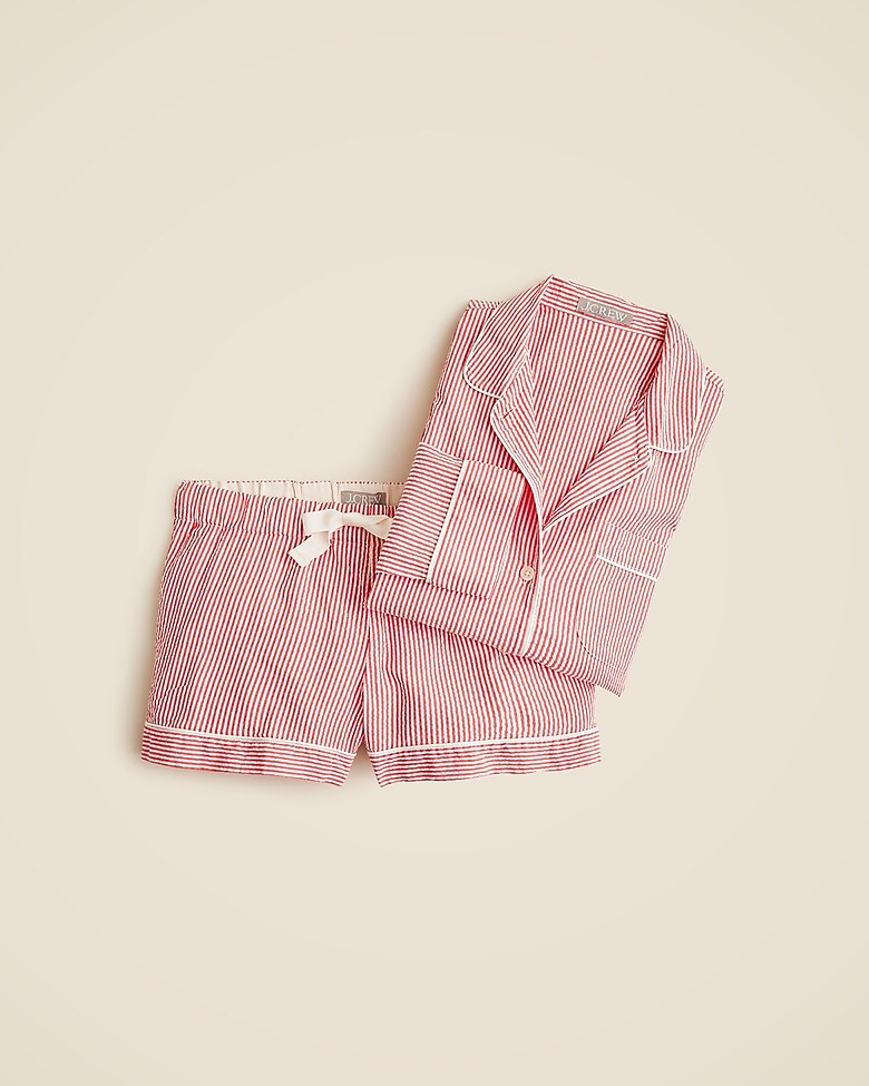 Seersucker pajama short set | J. Crew US