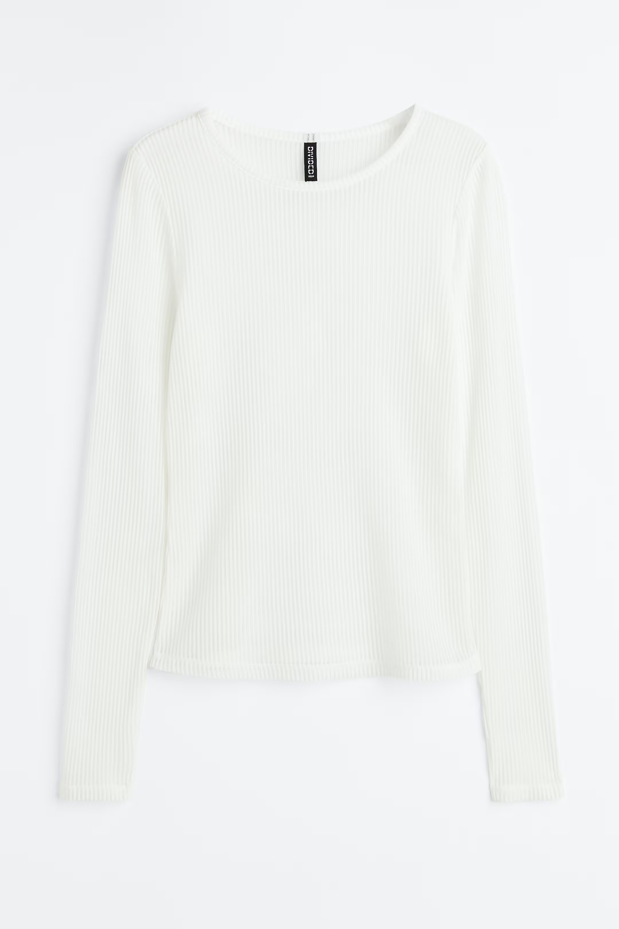 Sheer ribbed top | H&M (UK, MY, IN, SG, PH, TW, HK)