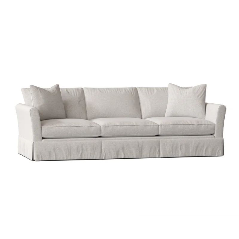 Shelby 83'' Flared Arm Slipcovered Sofa with Reversible Cushions | Wayfair North America
