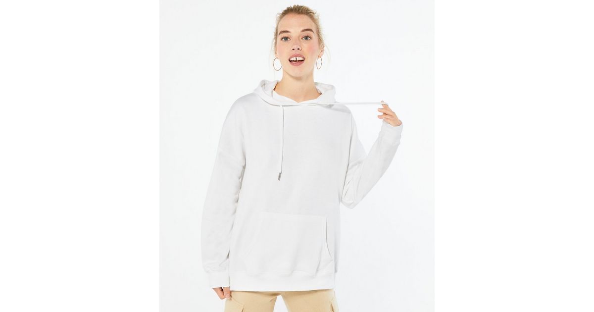 White Oversized Hoodie 
						
						Add to Saved Items
						Remove from Saved Items | New Look (UK)