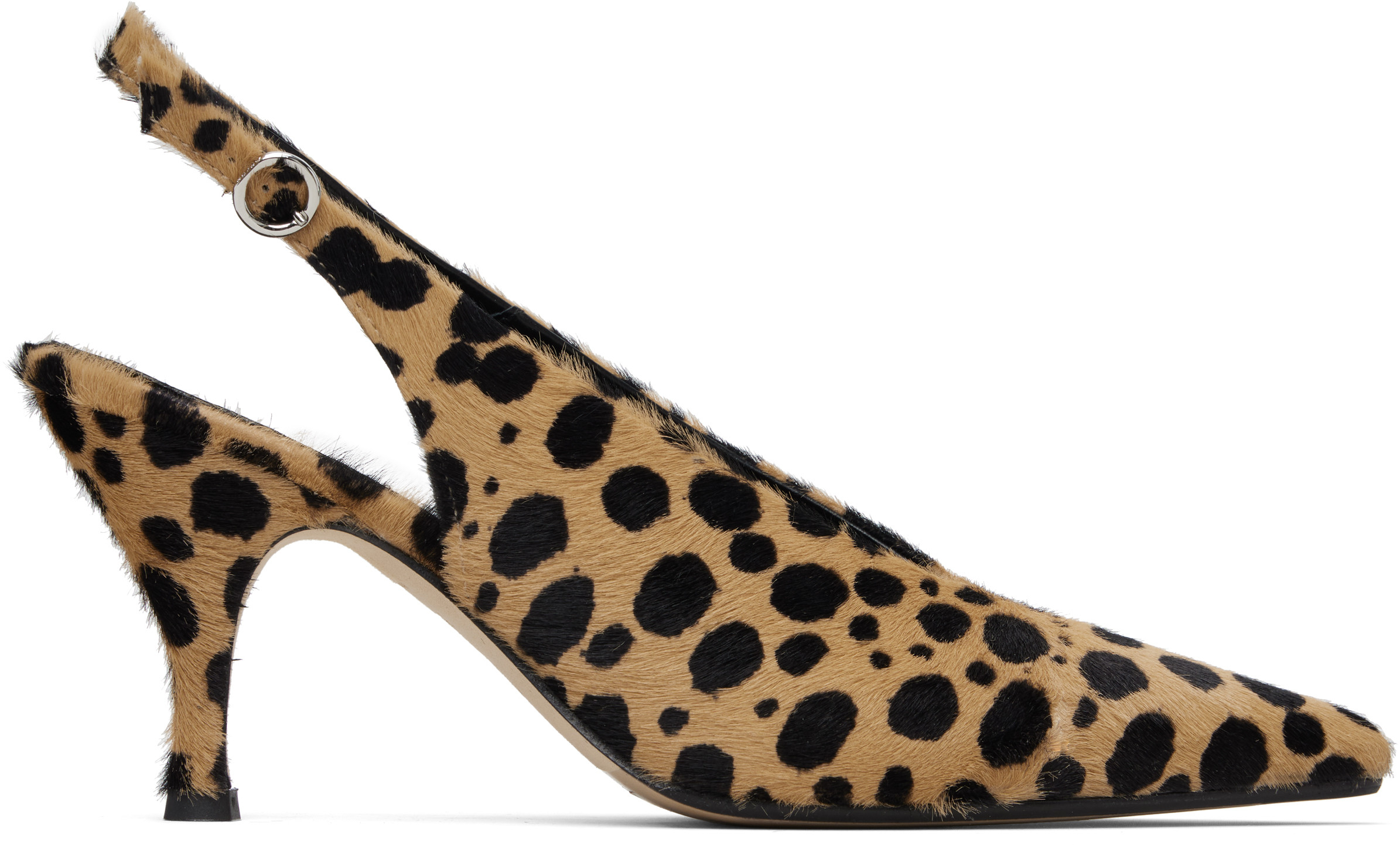 Aeyde Brown & Black Carla Heels | SSENSE