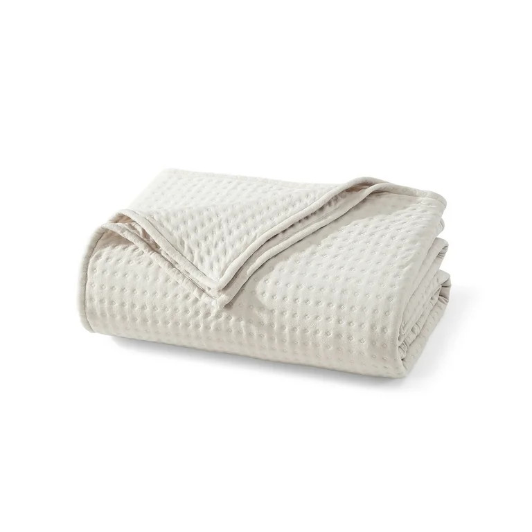 Allswell Double Knit Blankets, Cream Glaze, King Size | Walmart (US)
