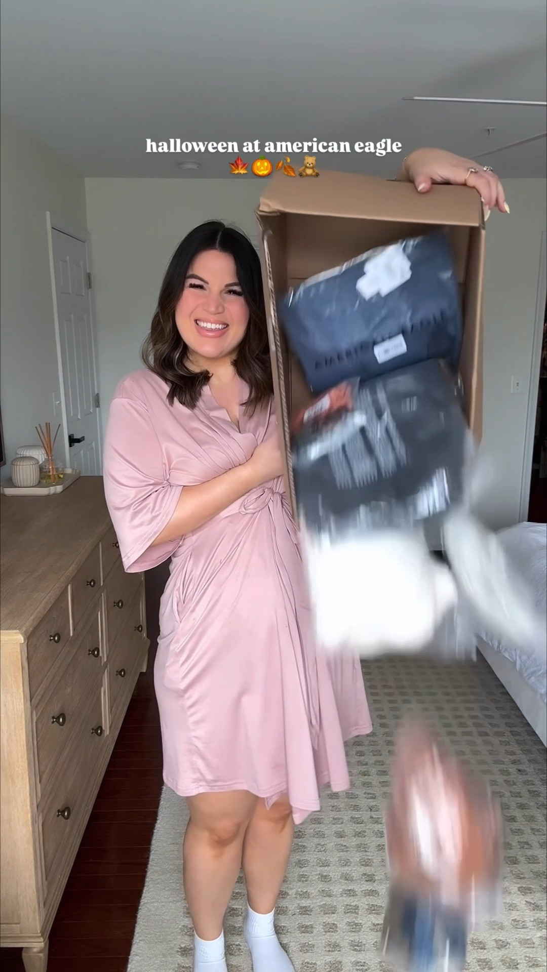 Halloween has arrived at American eagle + aerie! Here are some of the tees + sweatshirts I picked up from the launch 🍁🎃🍂 which style is your fav?

Wearing a size large in all styles (including pajamas). For the cropped blue tee + brown sweatshirt I would have liked a size xl for a more oversized fit. 

Jeans also AE - size 12 long 
Boots on sale at Nordstrom - size 10
Slippers from Amazon - size 10

Halloween, halloween tees, fall fashion, fall style, fall 2025, halloween 2025, american eagle jeans, american eagle tees, aerie tees, american eagle, ae, aerie 


#LTKMidsize #LTKSeasonal #LTKStyleTip