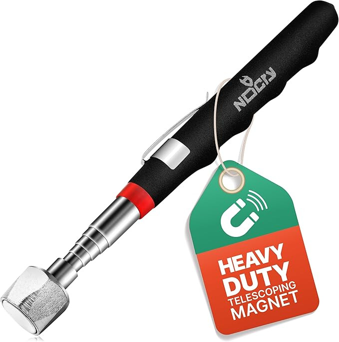 NoCry Telescoping Magnetic Pickup Tool with 25lb Pull Force — Magnet Stick Extendable up to 30i... | Amazon (US)