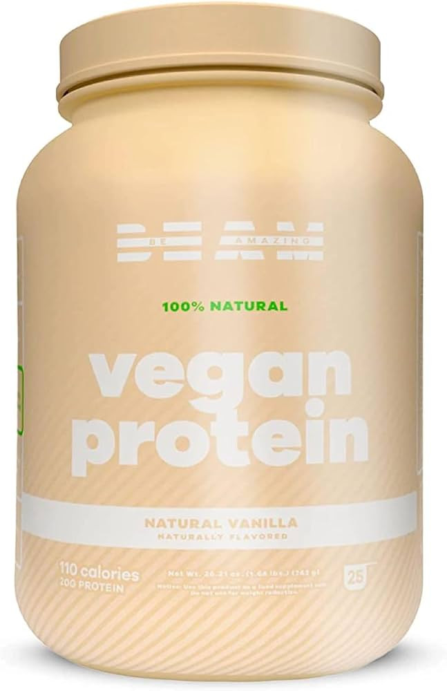 BEAM Be Amazing Vegan Protein Powder | 20g Plant-Based Protein with Prebiotics Fibers | Sugar-and... | Amazon (US)
