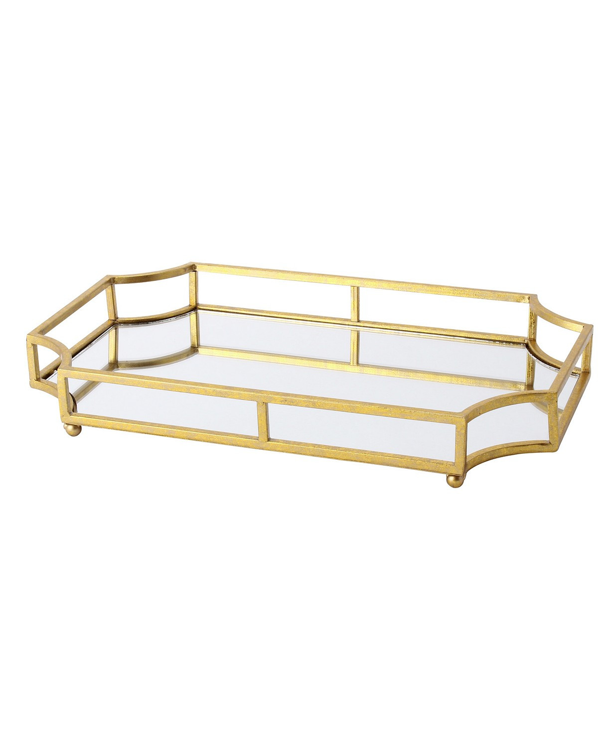 Ciel Metal Mirrored Scalloped Decorative Tray | Macys (US)
