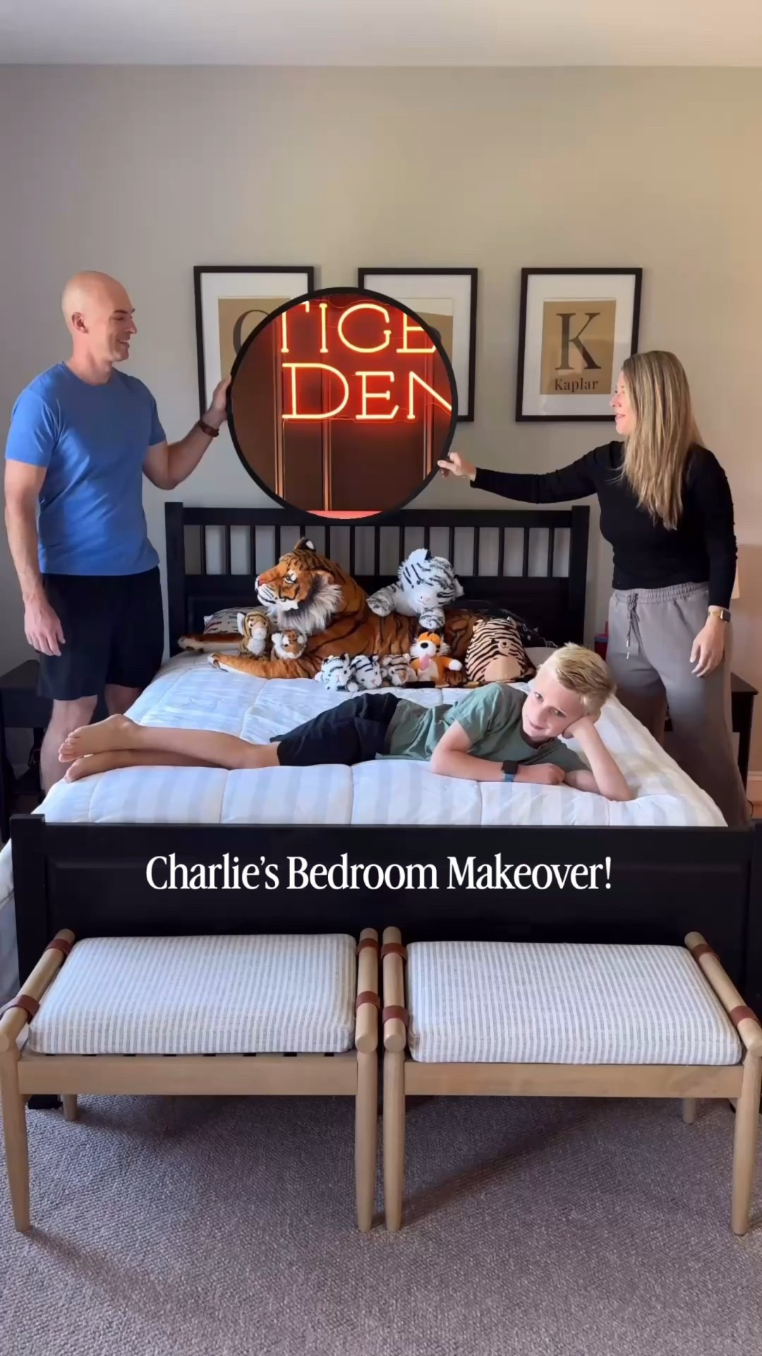 Charlie’s boys bedroom makeover! At first we were stumped when he asked for a tiger themed room but I think we nailed it with a design that can grow with him as his interests change!

#LTKHome #LTKSaleAlert #LTKKids