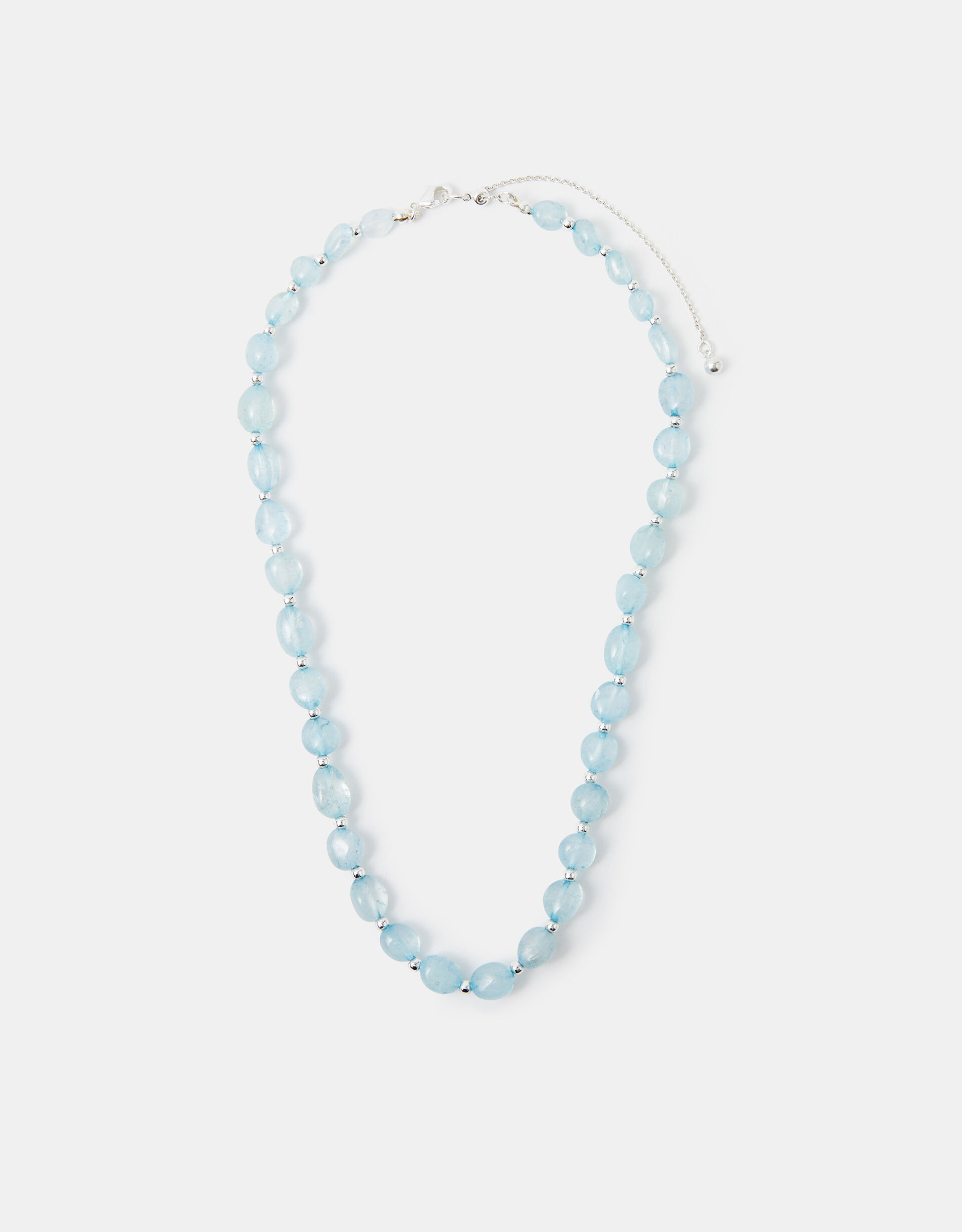 Sterling Silver-Plated Aquamarine Necklace | Accessorize (Global)