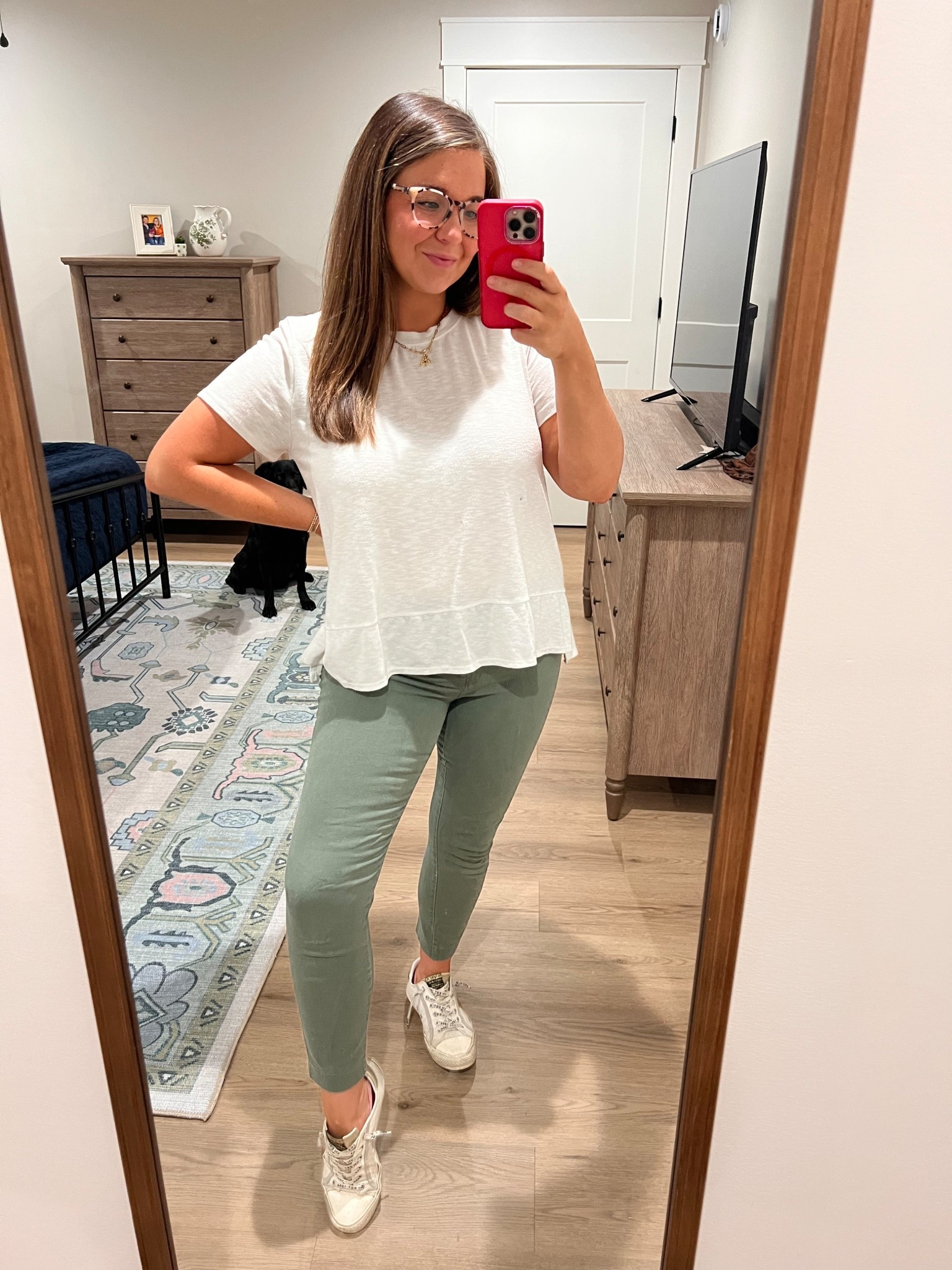 Old Navy Pixies and a cozy relaxed fit tee with sneaks is the move today. Going to pair it with my denim jacket for this cool fall morning  

#LTKMidsize #LTKSeasonal #LTKStyleTip