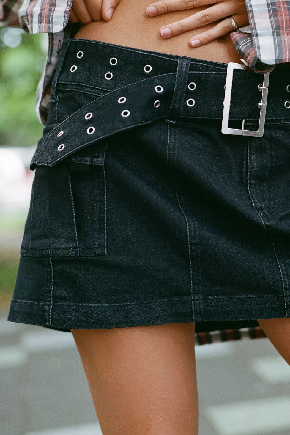 UO Joan Belted Mini Skirt | Urban Outfitters (US and RoW)