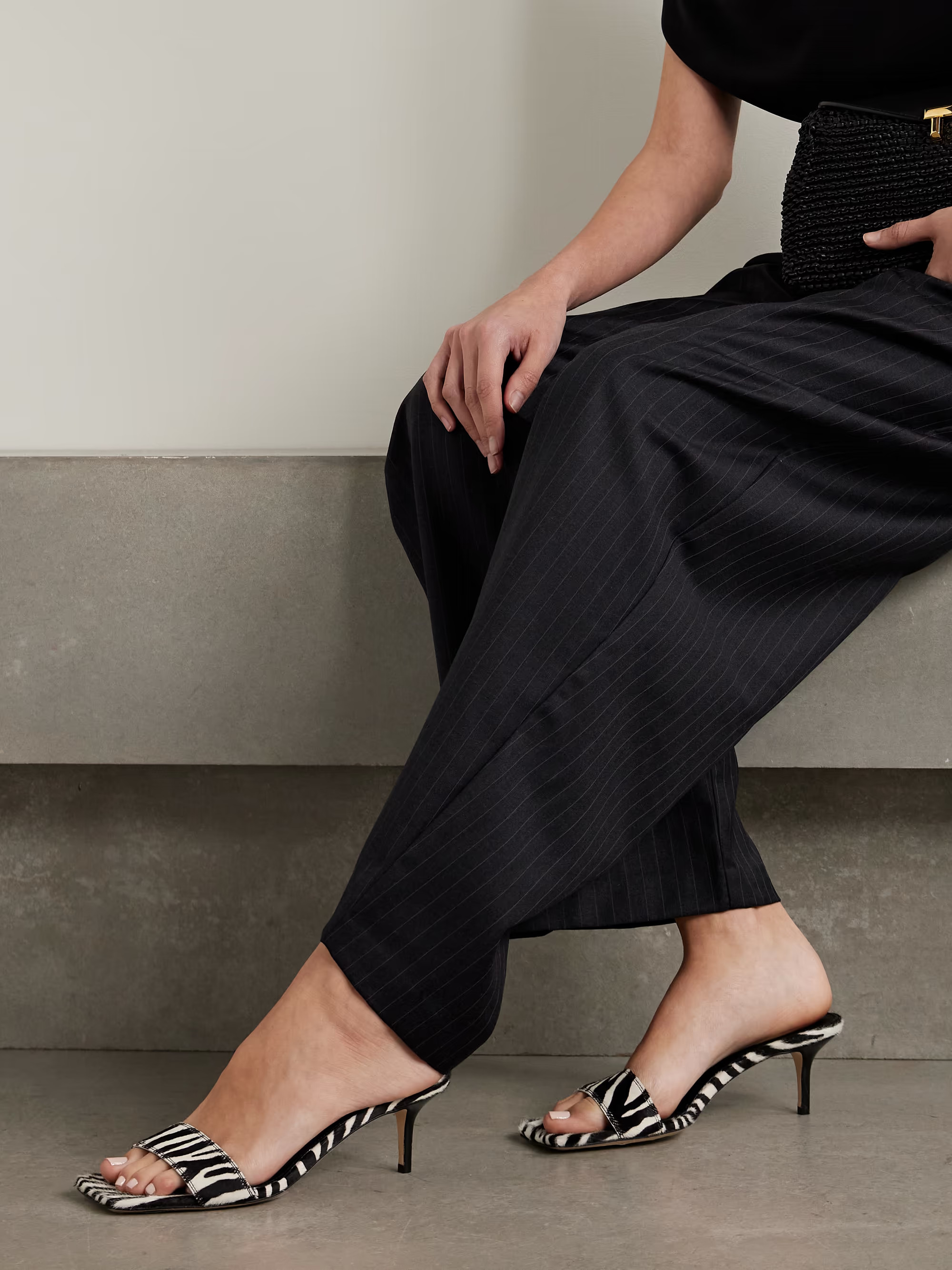 Ilvy zebra-print pony hair mules | NET-A-PORTER (UK & EU)