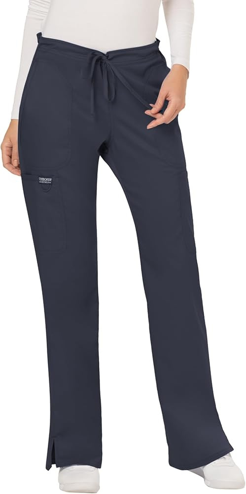Cherokee Women Scrubs Pant Workwear Revolution Mid Rise Moderate Flare Drawstring WW120 | Amazon (US)