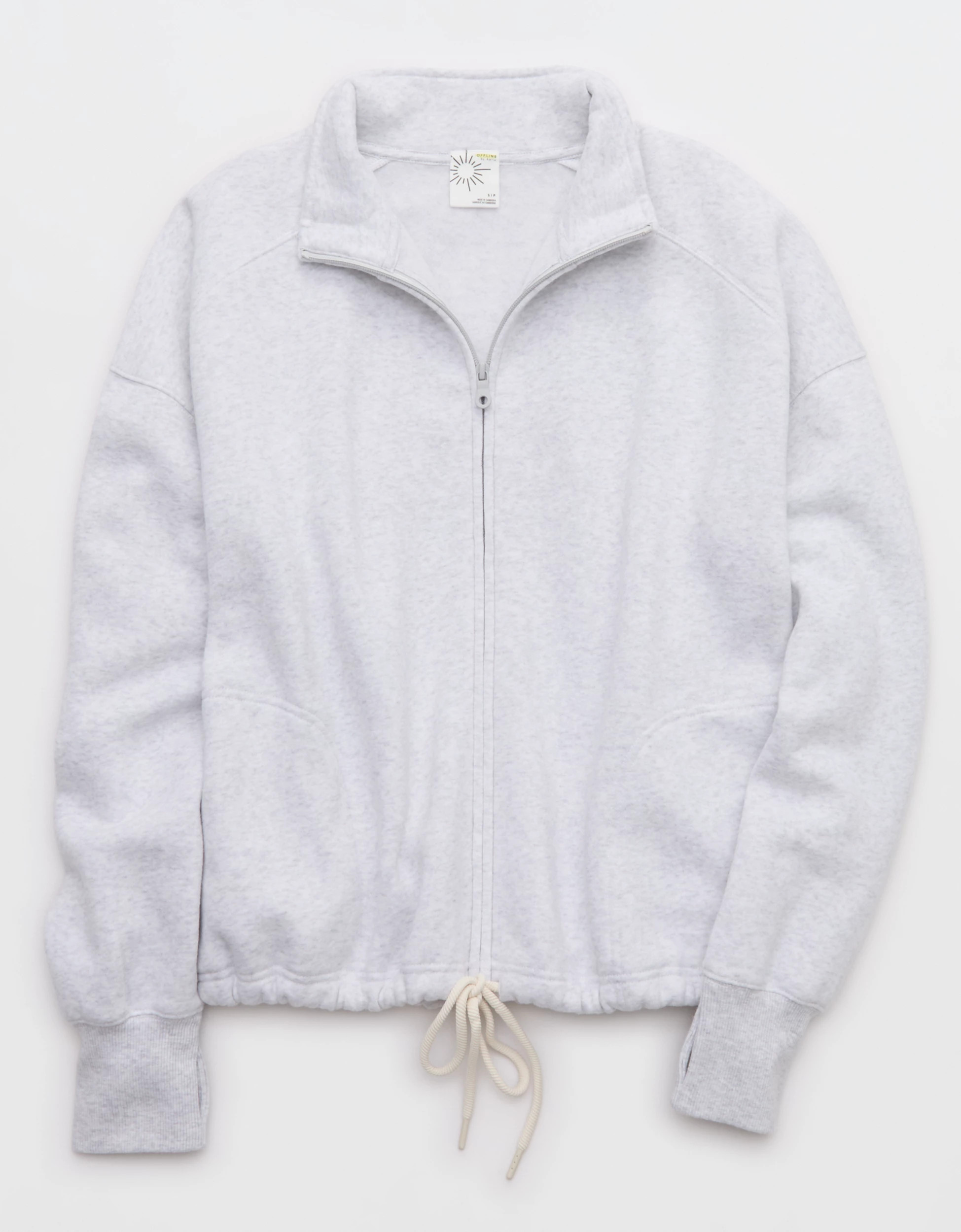OFFLINE By Aerie Cloud Fleece Seamed Full Zip | American Eagle Outfitters (US & CA)