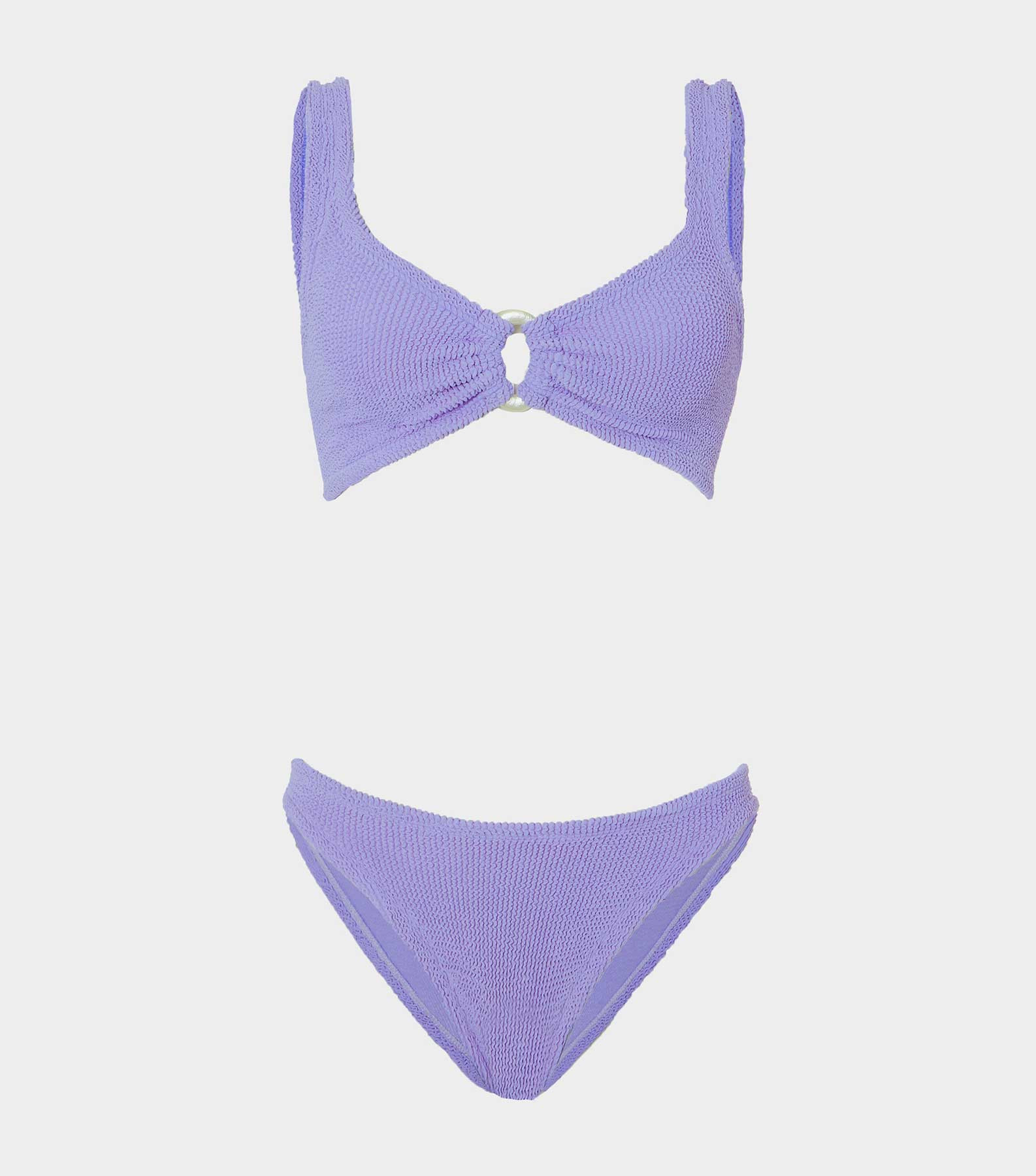Julia Bikini With Pearly Hoop - Lilac | HUNZA G