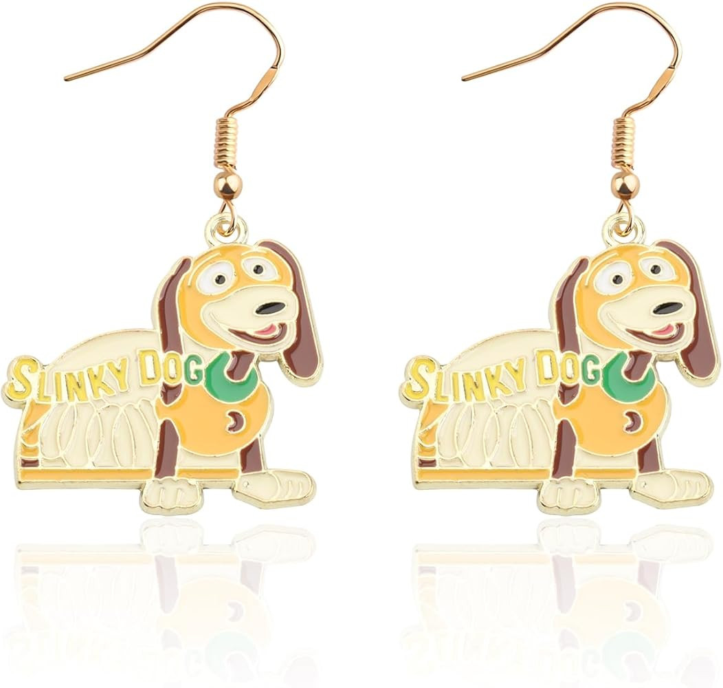 KEYCHIN Spaceman & Slinky Dog & Hamm Earrings Toy Movie Fans Gifts Toy Cartoon Charaters Jewelry | Amazon (US)
