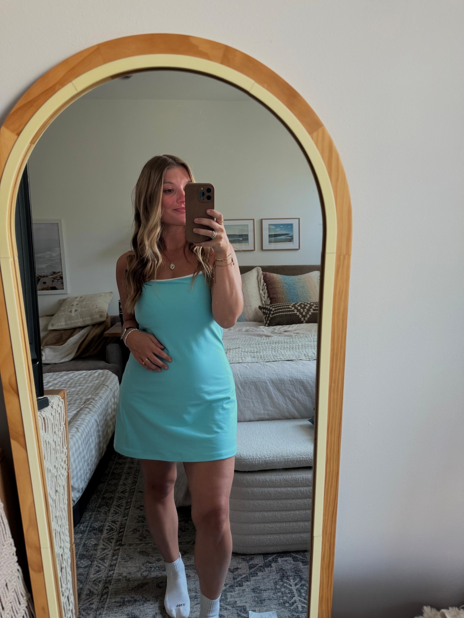 🩵
Dress: medium regular 
5’2 for reference

#LTKActive #LTKFindsUnder50 #LTKSaleAlert