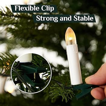 50 Pcs Christmas Flameless Candles Lights, 2024 New Candle Lights with 3 Color & 11 Mode Remote C... | Amazon (US)