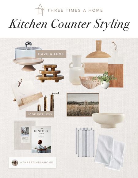 Kitchen counter styling and accessories for your kitchen island, serving boards, cookbooks and fruit bowls 

#LTKFind #LTKSeasonal #LTKhome