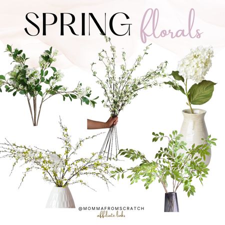 Spring stems, spring florals, white flowers, greenery, hydrangeas, blossoms, living room decor, 

#LTKhome #LTKstyletip #LTKSeasonal