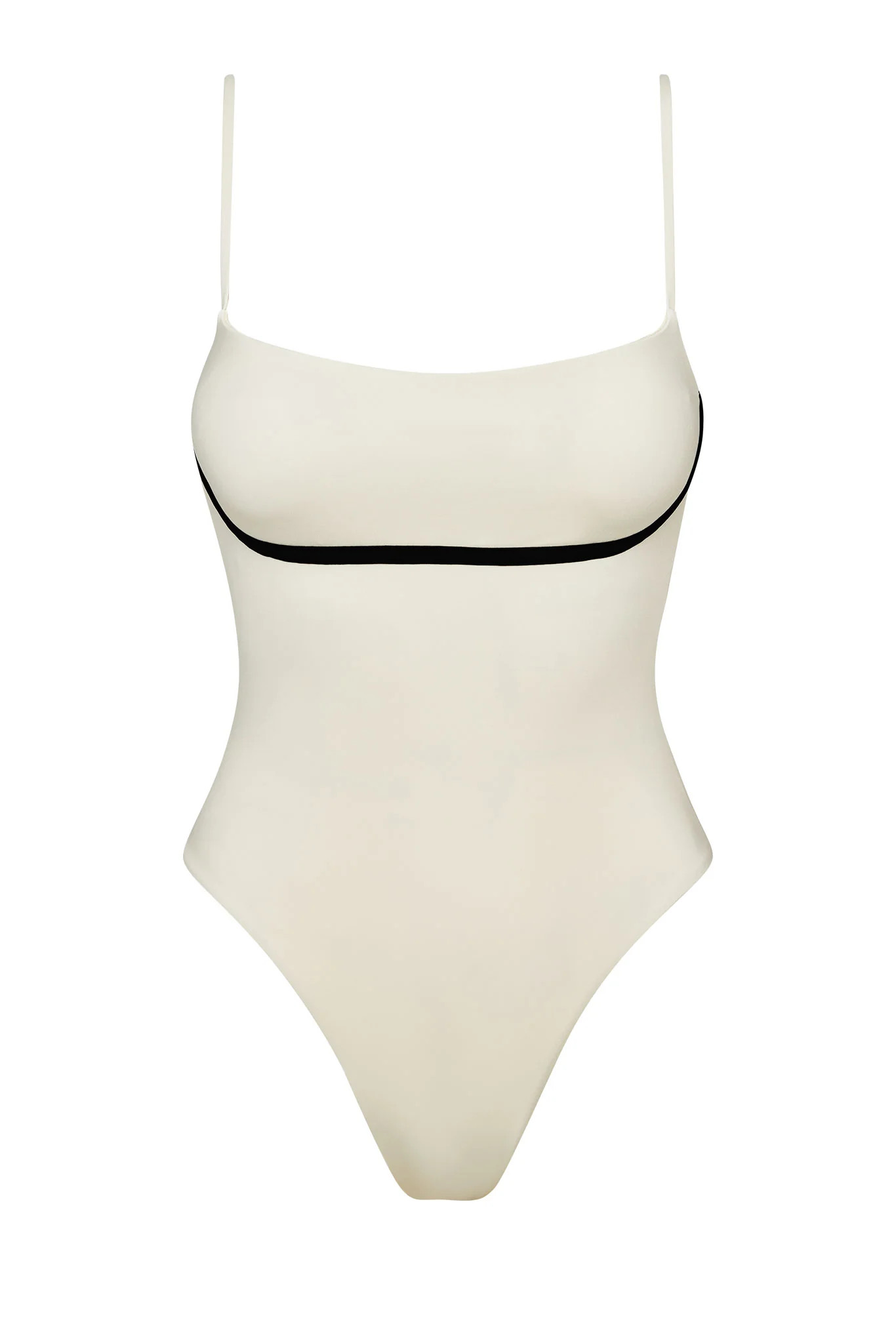Sausalito One Piece - Ivory/Black | Monday Swimwear