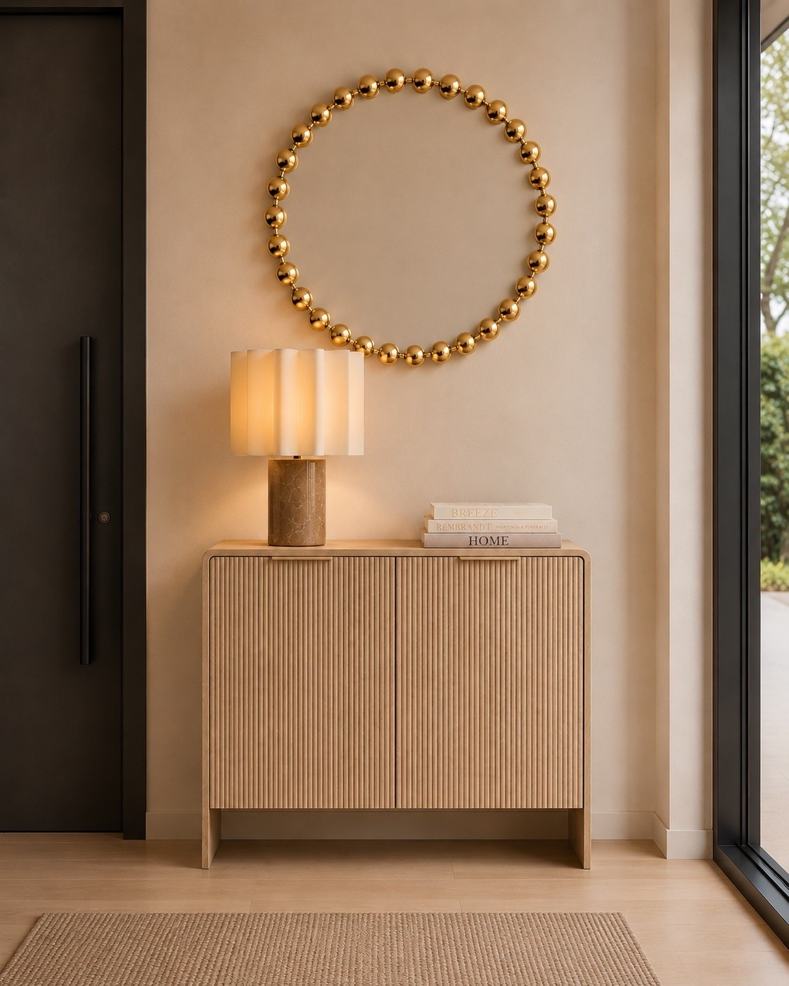 This Amazon entryway setup looks so much more expensive than it is. The fluted cabinet, statement mirror, and wireless lamp instantly elevate the space while keeping it clean, neutral, and functional. I especially love the cordless lamp—no visible cords and easy to style anywhere. If you’re looking for affordable home decor that gives a designer-inspired look without the designer price tag, these are some of my favorite Amazon finds right now. Modern home decor, neutral entryway ideas, fluted furniture, cordless lighting, and designer look-for-less finds all in one space.

#LTKHome #LTKSaleAlert