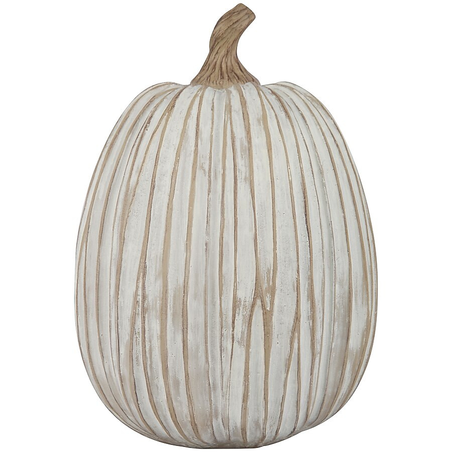 Holiday Living White Distressed Pumpkin | Lowe's