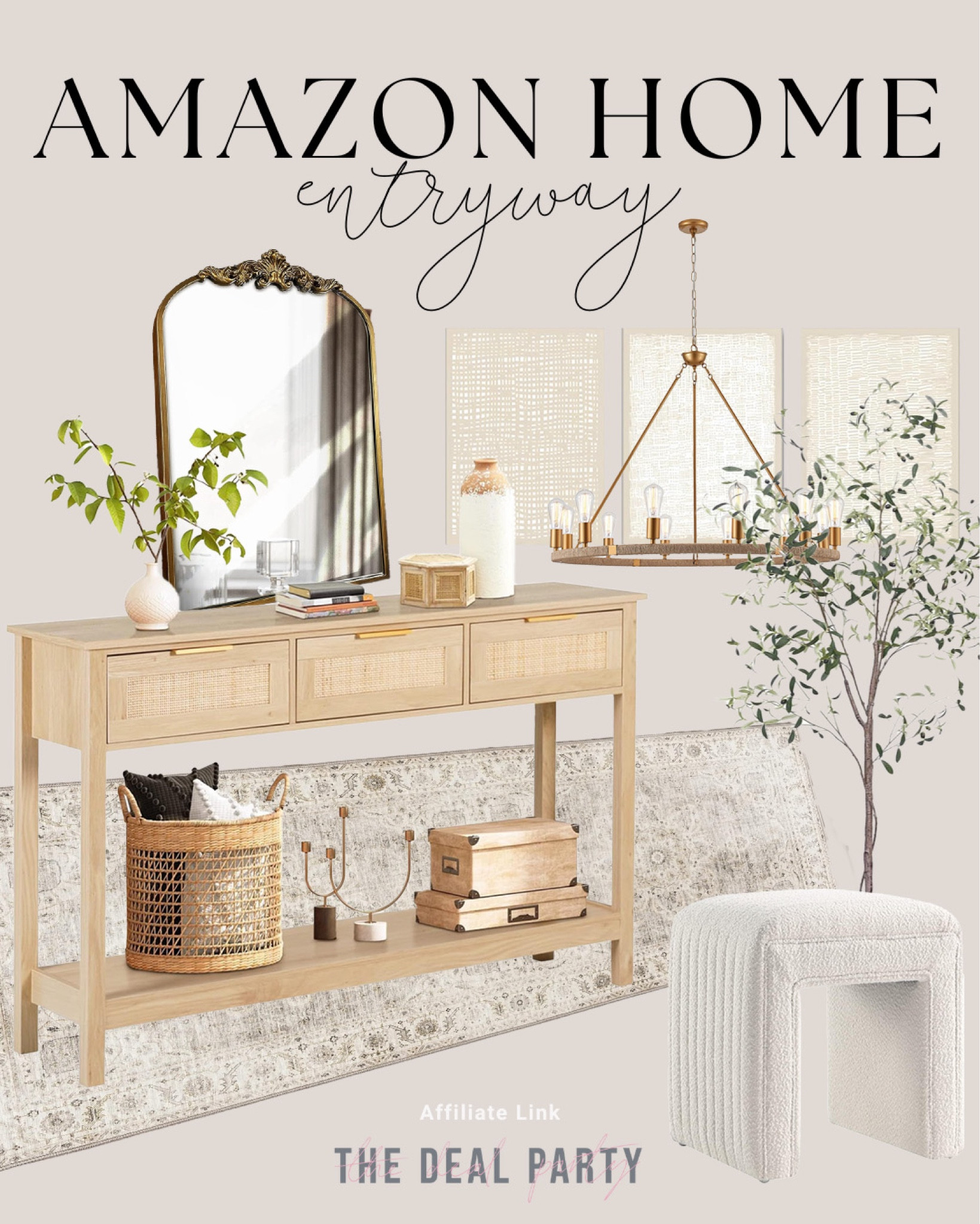 Amazon home | Amazon entryway decor | Amazon foyer decor | Amazon neutral home decor 

#LTKFindsUnder100 #LTKHome #LTKSeasonal