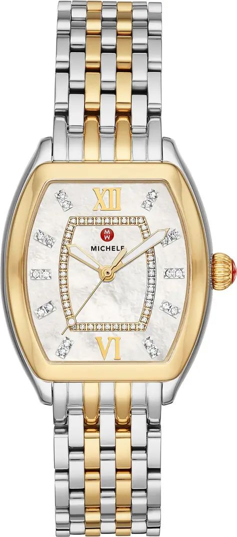 Women's Releve Diamond Two-Tone Bracelet Watch, 31mm x 40mm - 0.19 ctw | Nordstrom Rack